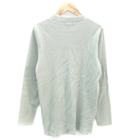 【中古】サマンサモスモス SM2 リブカットソー 長袖 クルーネック F ミントグリーン /YM33 レディース 【ベクトル 古着】 241028