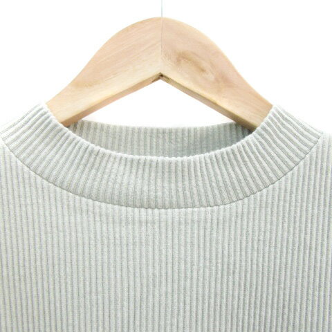 【中古】サマンサモスモス SM2 リブカットソー 長袖 クルーネック F ミントグリーン /YM33 レディース 【ベクトル 古着】 241028