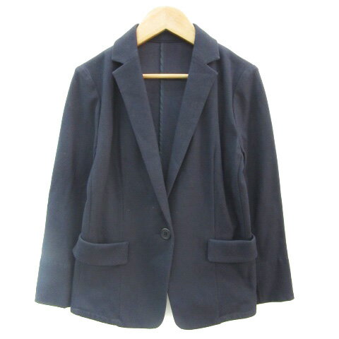 【中古】コムサイズム COMME CA ISM テーラードジャケット ミドル丈 シングルボタン S ネイビー 紺 /YM41 レディース 【ベクトル 古着】 241106 【中古】コムサイズム COMME CA ISM テーラードジャケット ミドル丈 シングルボタン S ネイビー 紺 /YM41 レディース 【ベクトル 古着】 241106