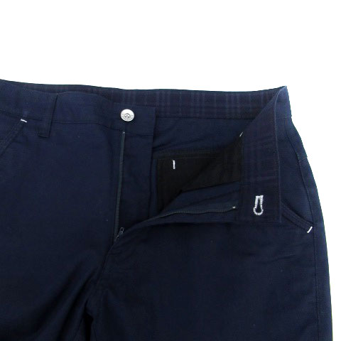 【中古】ルコックスポルティフ le coq sportif スラックスパンツ ロング丈 紺 ネイビー /HO30 メンズ 【ベクトル 古着】 241111