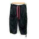 【中古】ティゴラ TIGORA スポーツウエア カーゴパンツ クロップドパンツ 七分丈 無地 S 黒 ブラック /SY15 レディース 【ベクトル 古着】 241112