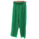 【中古】サマンサモスモス SM2 ワイドパンツ ロング丈 無地 F 緑 グリーン /YS11 レディース 【ベクトル 古着】 241121