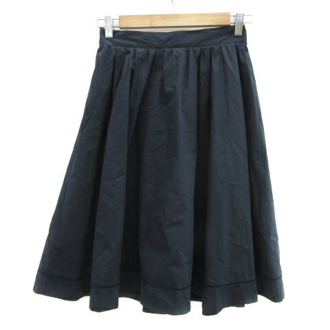 【中古】レッセパッセ LAISSE PASSE フレアスカート ミモレ丈 無地 レース 38 M 紺 ネイビー /YS8 レディース 【ベクトル 古着】 241122