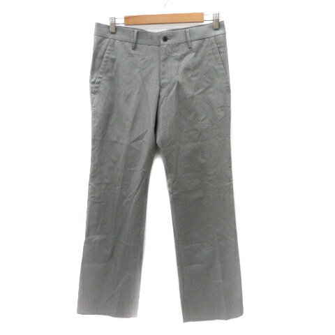 【中古】コムサデモードメン COMME CA DU MODE MEN ストレートパンツ ロング丈 千鳥格子柄 L 黒 ブラック /YK27 メンズ 【ベクトル 古着】 241126 【中古】コムサデモードメン COMME CA DU MODE MEN ストレートパンツ ロング丈 千鳥格子柄 L 黒 ブラック /YK27 メンズ 【ベクトル 古着】 241126
