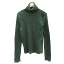 【中古】ディスコート Discoat ニット カットソー 長袖 タートルネック F グリーン 緑 /YM22 レディース 【ベクトル 古着】 241125