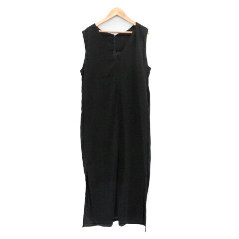 【中古】ルエレ Louere ノースリーブワンピース ロング丈 マキシ丈 XL 大きいサイズ 黒 ブラック /YK33 レディース 【ベクトル 古着】 241122 【中古】ルエレ Louere ノースリーブワンピース ロング丈 マキシ丈 XL 大きいサイズ 黒 ブラック /YK33 レディース 【ベクトル 古着】 241122