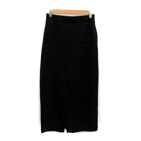 【中古】ラコレ LAKOLE タイトスカート ロング丈 マキシ丈 スリット M 黒 ブラック /SY29 レディース 【ベクトル 古着】 241204(4)