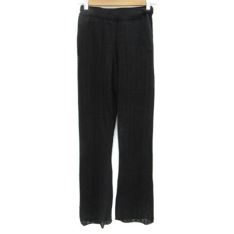 【中古】ジーナシス JEANASIS フレアパンツ ロング丈 F ブラック 黒 /YM17 レディース 【ベクトル 古着】 250206 【中古】ジーナシス JEANASIS フレアパンツ ロング丈 F ブラック 黒 /YM17 レディース 【ベクトル 古着】 250206