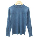 【中古】アンデミュウ Andemiu ニット カットソー 長袖 F ブルーグリーン 青緑 /YM4 レディース 【ベクトル 古着】 241225(4)
