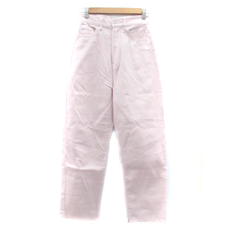 【中古】クラシカルエルフ CLASSICAL ELF ワイドテーパードパンツ ロング丈 ハイウエスト S ピンク /HO10 レディース 【ベクトル 古着】 250109