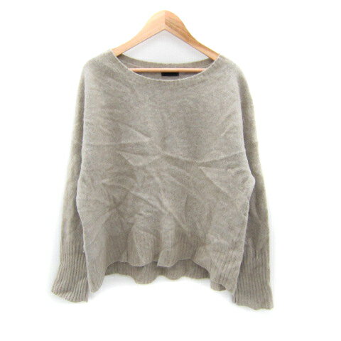 【中古】アパートバイローリーズ apart by lowrys ニット カットソー 長袖 ラウンドネック 無地 ウール..