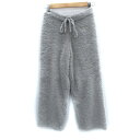 【中古】ジェラートピケ gelato pique ルームウェア ストレートパンツ アンクル丈 ONE グレー /SM9 レディース 【ベクトル 古着】 2501...