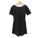 【中古】マウジー MOUSSY ワンピース ミニ丈 半袖 1 黒 ブラック /YK19 レディース 【ベクトル 古着】 250212(4)