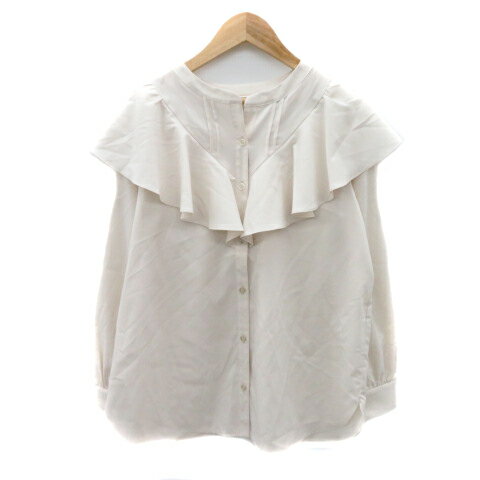 【中古】エニィスィス エニシス anySiS シャツ ブラウス 長袖 スリットネック オーバーサイズ 2 ライトベージュ /YK46 レディース 【ベクトル 古着】 250207 【中古】エニィスィス エニシス anySiS シャツ ブラウス 長袖 スリットネック オーバーサイズ 2 ライトベージュ /YK46 レディース 【ベクトル 古着】 250207