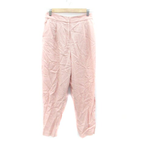 【中古】ナチュラルビューティーベーシック NATURAL BEAUTY BASIC テーパードパンツ アンクル丈 M ピンク /HO19 レディース 【ベクトル 古着】 250313ブランドナチュラルビューティーベーシック NATURAL BEAUTY BASIC表記サイズM ※実寸サイズをご確認ください。実寸サイズウエスト：66cm　もも幅：27.5cm　裾幅：16.7cm　股上：30cm　股下：65cm　　素材再生繊維(セルロース)99% ポリウレタン1%色ピンク ※色に関してはこの商品の出品者の主観で判断しておりますので、カタログや正規カラーとは言いまわしが異なる場合があります。仕様フロントジップフライ 伸縮性なし 透け感なし 前ポケット×2 後ポケット×2状態使用感が少なく、状態の良い商品です。 ※あくまでも中古品ですので掲載写真や記載内容をご確認いただき、ご理解の上ご購入ください。商品のお問い合わせの回答を休止しております。＊各商品ページの商品詳細等をご確認の上ご購入ください。【中古】ナチュラルビューティーベーシック NATURAL BEAUTY BASIC テーパードパンツ アンクル丈 M ピンク /HO19 レディース 【ベクトル 古着】 250313状態ランク　”A”詳細については、下記および「状態ランクについて」ページをご覧ください。未使用・新品の商品ほぼ新品同様の商品使用感が少なく、かなり状態の良い商品使用感はあるが、傷や汚れの少ない商品使用感の他、傷や汚れが見られる商品かなり大きな傷みがある難あり商品※S〜CランクはUSED品となりますので、使用感をご理解の上でご入札下さい。状態ランクについてinformationブランドナチュラルビューティーベーシック NATURAL BEAUTY BASIC表記サイズM ※実寸サイズをご確認ください。実寸サイズウエスト：66cm　もも幅：27.5cm　裾幅：16.7cm　股上：30cm　股下：65cm　　素材再生繊維(セルロース)99% ポリウレタン1%色ピンク ※色に関してはこの商品の出品者の主観で判断しておりますので、カタログや正規カラーとは言いまわしが異なる場合があります。仕様フロントジップフライ 伸縮性なし 透け感なし 前ポケット×2 後ポケット×2状態使用感が少なく、状態の良い商品です。 ※あくまでも中古品ですので掲載写真や記載内容をご確認いただき、ご理解の上ご購入ください。商品のお問い合わせの回答を休止しております。＊各商品ページの商品詳細等をご確認の上ご購入ください。本商品は一点物です他サイトや店舗にて販売している商品です。多少のお時間差にて欠品になることもございます。予めご了承頂ますようお願い致します。ベクトル・サイズガイドはこちらこの商品と同じブランドの商品を見る
