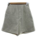 【中古】未使用品 オリーブデオリーブ OLIVE des OLIVE キュロットパンツ ショートパンツ 短パン ツイード F アイボリー /YS16 レディース...