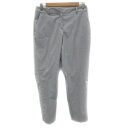【中古】ナチュラルビューティーベーシック NATURAL BEAUTY BASIC テーパードパンツ スラックスパンツ ロング丈 無地 L ライトグレー /YS...