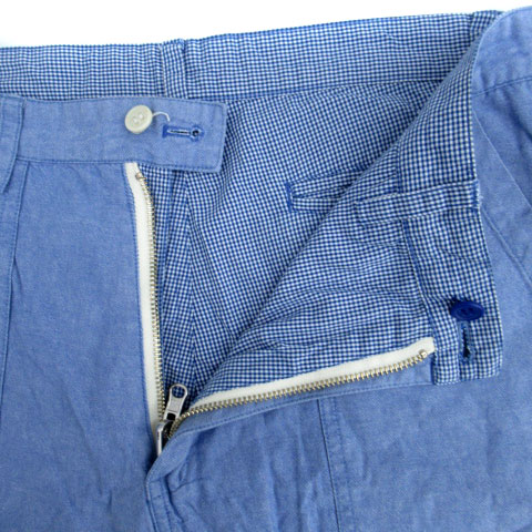 【中古】ユナイテッドアローズ UNITED ARROWS SOUNDS GOOD ハーフパンツ 短パン リバーシブル ギンガムチェック柄 青 ブルー 白 ホワイト /SM1 メンズ 【ベクトル 古着】 250314