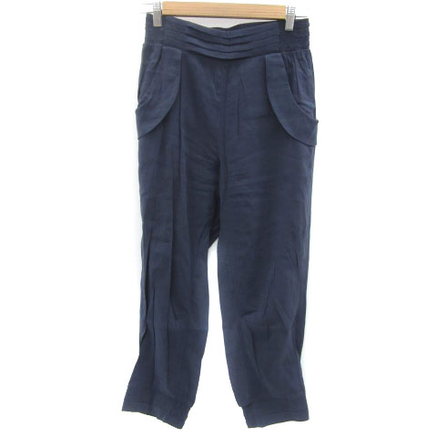 【中古】ブージュルード Bou Jeloud ジョガーパンツ イージーパンツ 七分丈 38 M ネイビー 紺 /YM35 レディース 【ベクトル 古着】 250317 【中古】ブージュルード Bou Jeloud ジョガーパンツ イージーパンツ 七分丈 38 M ネイビー 紺 /YM35 レディース 【ベクトル 古着】 250317