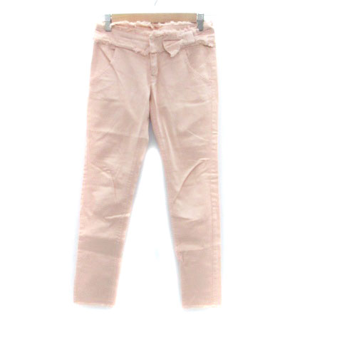Rakuten - 【中古】ジルスチュアート JILL STUART カラーデニムパンツ ジーンズ スリム ロング丈 カットオフ 0 XS ピンク /HO3 レディース 【ベクトル 古着】 250319