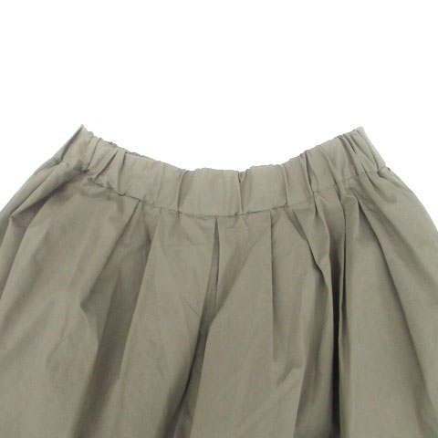 【中古】テッセラ tessera ガウチョパンツ ワイドパンツ ハーフ丈 M カーキ /HO7 レディース 【ベクトル 古着】 250319