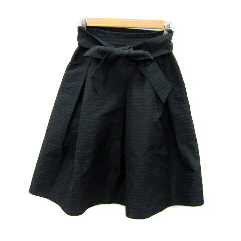 【中古】ナラカミーチェ NARA CAMICIE フレアスカート ミモレ丈 ブロックチェック柄 リボンベルト付き 0 黒 ブラック /SY9 レディース 【ベクトル 古着】 250321 【中古】ナラカミーチェ NARA CAMICIE フレアスカート ミモレ丈 ブロックチェック柄 リボンベルト付き 0 黒 ブラック /SY9 レディース 【ベクトル 古着】 250321