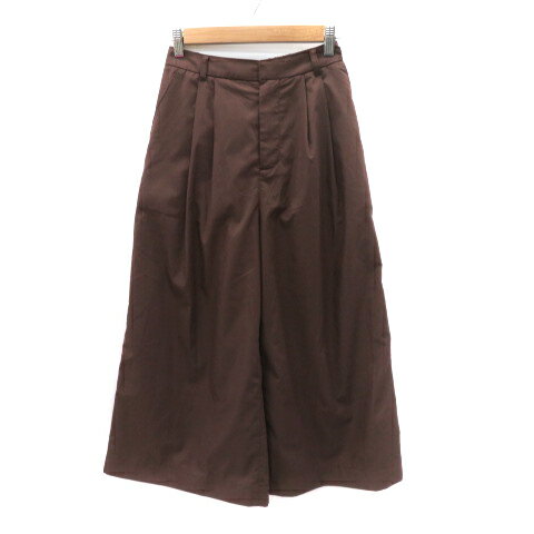 【中古】メイソングレイ MAYSON GREY ガウチョパンツ ワイドパンツ 七分丈 1 ブラウン /YK6 レディース 【ベクトル 古着】 250402 【中古】メイソングレイ MAYSON GREY ガウチョパンツ ワイドパンツ 七分丈 1 ブラウン /YK6 レディース 【ベクトル 古着】 250402