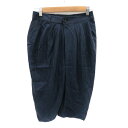 【中古】アンタイトル UNTITLED クロップドパンツ イージーパンツ 七分丈 2 紺 ネイビー /YK13 レディース 【ベクトル 古着】 250328