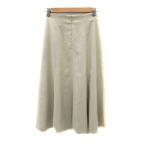 【中古】シップス SHIPS フレアスカート ロング丈 36 S ライトベージュ /YK2 レディース 【ベクトル 古着】 250410