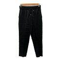 【中古】B&Y ユナイテッドアローズ BEAUTY&YOUTH ビューティー&ユース クロップドパンツ イージーパンツ 七分丈 無地 S 黒 ブラック /SY1...