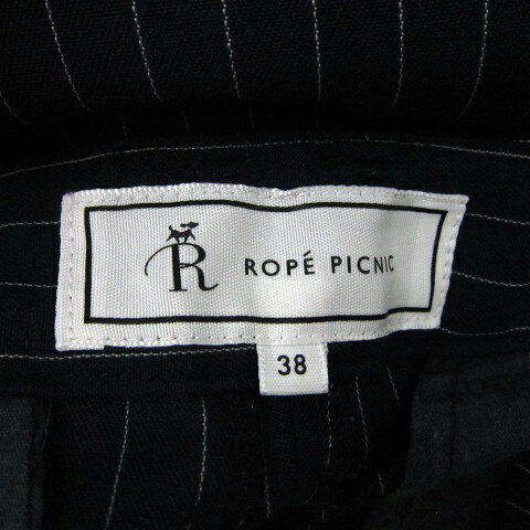 【中古】ロペピクニック ROPE Picnic クロップドパンツ ワイドパンツ 七分丈 ストライプ柄 38 M 紺 ネイビー /SY10 レディース 【ベクトル 古着】 250401 auc-vector-20267007 ブランド古着の買取販売ベクトル サンプル画像3