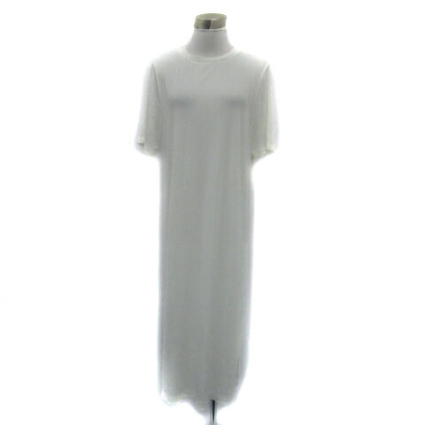 【中古】ジーナシス JEANASIS ワンピース ロング丈 半袖 ラウンドネック 薄手 F オフホワイト /YS14 レディース 【ベクトル 古着】 250402 【中古】ジーナシス JEANASIS ワンピース ロング丈 半袖 ラウンドネック 薄手 F オフホワイト /YS14 レディース 【ベクトル 古着】 250402