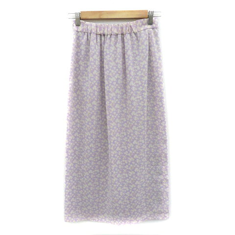 【中古】ロペピクニック ROPE Picnic タイトスカート ロング丈 マキシ丈 スリット 花柄 38 M マルチカラー パープル /YK2 レディース 【ベクトル 古着】 250430 auc-vector-20308464 ブランド古着の買取販売ベクトル サンプル画像2