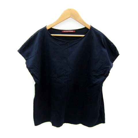 【中古】コントワーデコトニエ COMPTOIR DES COTONNIERS カットソー 半袖 ラウンドネック 無地 11 紺 ..