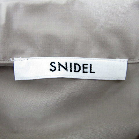 【中古】スナイデル SNIDEL ブラウス カットソー 五分袖 リボンタイ 無地 ONE ベージュ /SY18 レディース 【ベクトル 古着】 250416