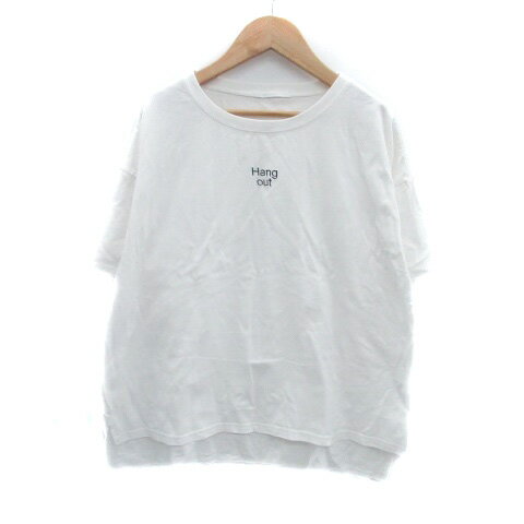【中古】レトロガール RETRO GIRL Tシャツ カットソー ラウンドネック 半袖 刺繍 プリント F オフホワイト ボルドー /HO16 レディース 【ベクトル 古着】 250501 【中古】レトロガール RETRO GIRL Tシャツ カットソー ラウンドネック 半袖 刺繍 プリント F オフホワイト ボルドー /HO16 レディース 【ベクトル 古着】 250501