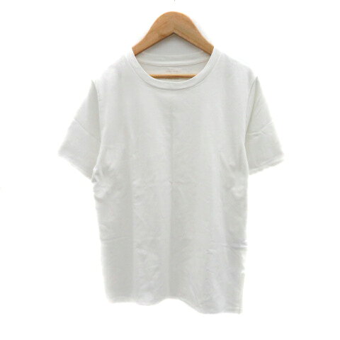 【中古】グローバルワーク GLOBAL WORK Tシャツ カットソー 半袖 L オフホワイト /YK43 レディース 【ベクトル 古着】 250425