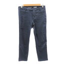 【中古】エディーバウアー EDDIE BAUER スリムパンツ アンクル丈 P2 紺 ネイビー /YK7 レディース 【ベクトル 古着】 250501