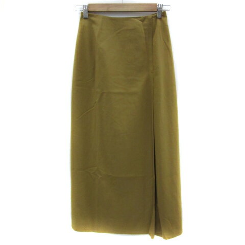 【中古】シビラ SYBILLA タイトスカート マキシ丈 ロング丈 無地 ベージュ /YS2 レディース 【ベクトル 古着】 250422