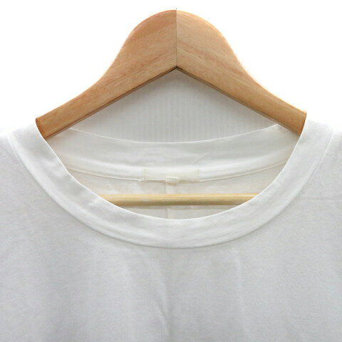 【中古】スタディオクリップ Studio Clip チュニック カットソー 半袖 M 白 ホワイト /YK19 レディース 【ベクトル 古着】 250430