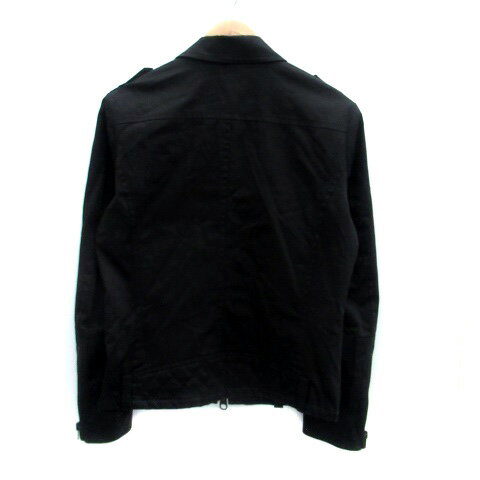【中古】カスタムカルチャー CUSTOM CULTURE ジャケット ステンカラー ミドル丈 44 XS 黒 ブラック /HO3 メンズ 【ベクトル 古着】 250519