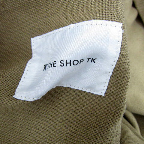 【中古】ザショップティーケー THE SHOP TK カバーオール ワークジャケット ミドル丈 無地 オーバーサイズ M ベージュ /SY33 メンズ 【ベクトル 古着】 250716