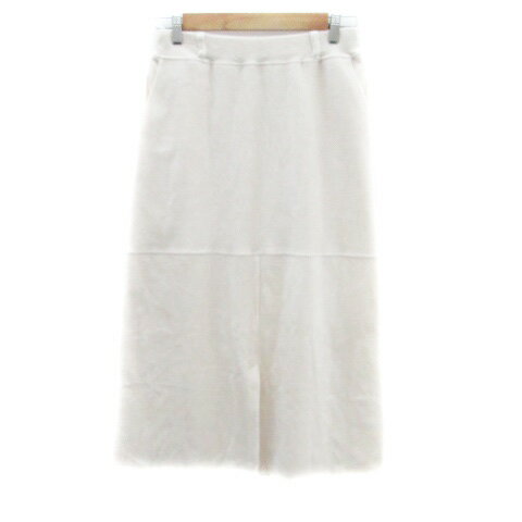 【中古】オニギリ ONIGIRI コーデュロイスカート フレアスカート ロング丈 9 M オフホワイト /HO48 レディース 【ベクトル 古着】 250526