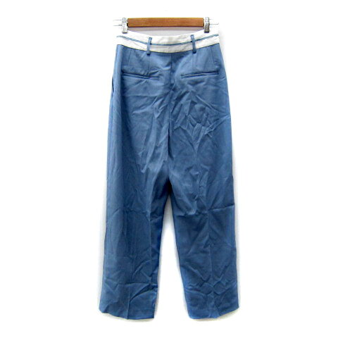 【中古】ロペピクニック ROPE Picnic スラックスパンツ テーパードパンツ ロング丈 無地 38 M 水色 ライトブルー /SY18 レディース 【ベクトル 古着】 250523 auc-vector-20339437 ブランド古着の買取販売ベクトル サンプル画像2