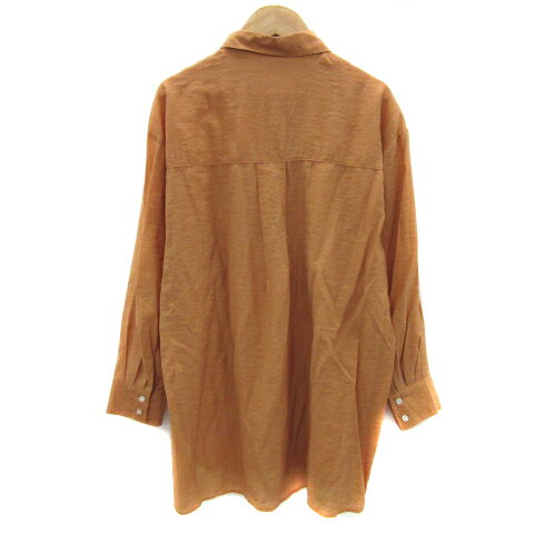 【中古】グローバルワーク GLOBAL WORK シャツ ブラウス 長袖 無地 オーバーサイズ F オレンジ /YS26 レディース 【ベクトル 古着】 250526 auc-vector-20339467 ブランド古着の買取販売ベクトル サンプル画像2