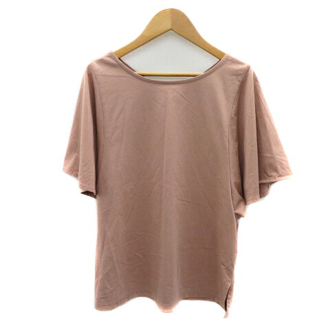 【中古】グローバルワーク GLOBAL WORK カットソー 半袖 Vネック M ピンクベージュ /YK45 レディース 【ベクトル 古着】 250527 auc-vector-20329030 ブランド古着の買取販売ベクトル サンプル画像2