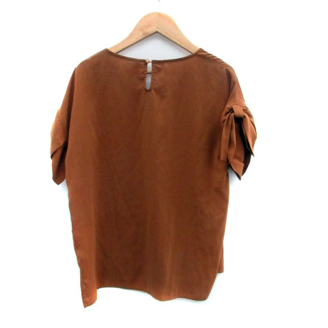 【中古】ロペピクニック ROPE Picnic ブラウス カットソー ラウンドネック 半袖 38 M 茶色 ブラウン /HO16 レディース 【ベクトル 古着】 250530 auc-vector-20339584 ブランド古着の買取販売ベクトル サンプル画像2