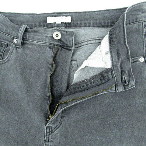 【中古】ユナイテッドアローズ A DAY IN THE LIFE UNITED ARROWS デニムパンツ ジーンズ テーパード アンクル丈 M 黒 ブラック /SM39 レディース 【ベクトル 古着】 250522