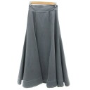 【中古】ウィルセレクション WILLSELECTION フレアスカート ロング丈 マキシ丈 レースアップ M チャコールグレー /YM27 レディース 【ベクトル 古着】 250522(4)