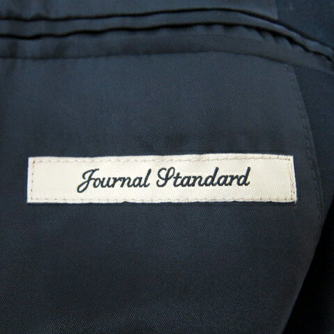 【中古】ジャーナルスタンダード JOURNAL STANDARD テーラードジャケット ミドル丈 無地 シングルボタン 総裏地 L 黒 ブラック /SY39 メンズ 【ベクトル 古着】 250528